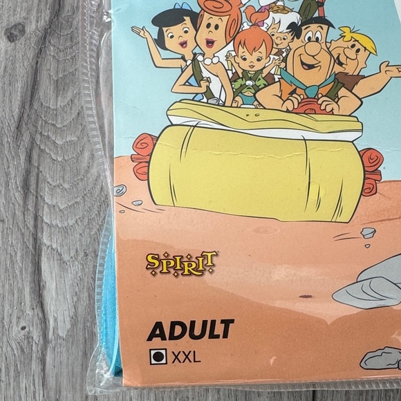 Spirit Men's Stone Age Costume - Orange and Blue - Picture 4 of 11